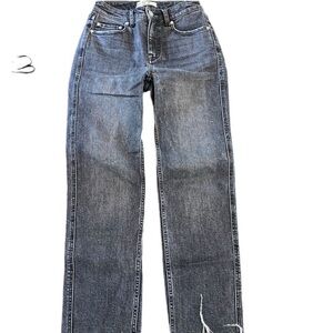 We The Free Dark Blue Straight Leg Jeans